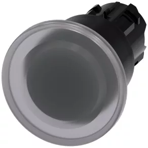   Cap buton de urgență Siemens 3SU1001-1BA70-0AA0, 40 mm, transparent, deblocare prin tragere, Sirius