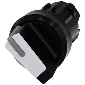   Cap de comutator cu iluminare Siemens 3SU1002-2BF60-0AA0, cu 2 poziții, alb Sirius