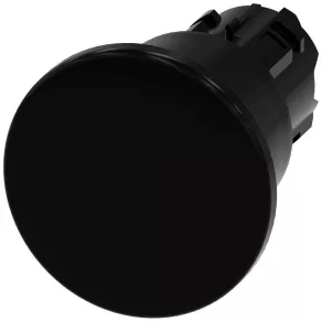  Cap de buton Siemens 3SU1000-1BA10-0AA0, buton de 40 mm, negru, cu blocare Sirius