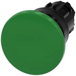   Cap de buton Siemens 3SU1000-1BD40-0AA0, buton de 40 mm, verde Sirius