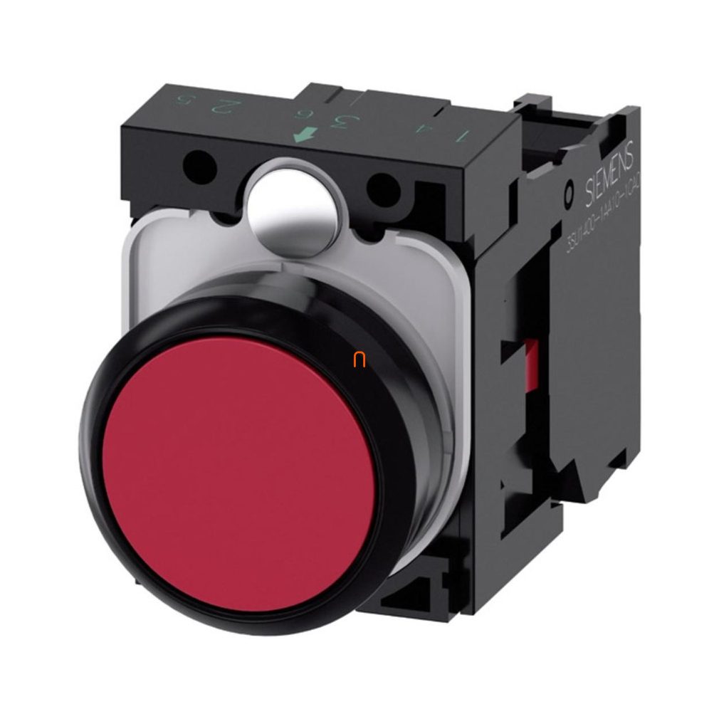 Siemens 3SU1100-0AB20-1CA0 buton complet, roșu, 1NC, cu șurub Sirius