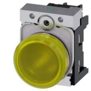   Semnalizator complet Siemens 3SU1152-6AA30-1AA0, galben, 24 V c.a./c.c., metalic, cu prindere prin șuruburi Sirius