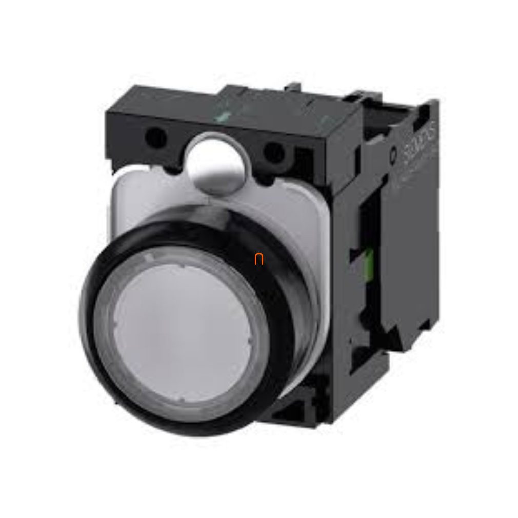 Siemens 3SU1152-6AA60-1AA0 semafor complet, alb, 24 V c.a./c.c., metal, cu șuruburi Sirius