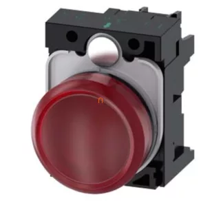   Siemens 3SU1102-6AA20-1AA0 semafor complet, roșu, 24 V c.a./c.c., cu prindere prin șuruburi Sirius