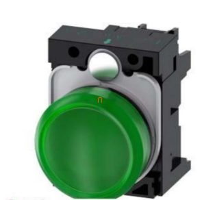   Siemens 3SU1102-6AA40-1AA0 lampă de semnalizare completă, verde, 24 V c.a./c.c., cu filet Sirius