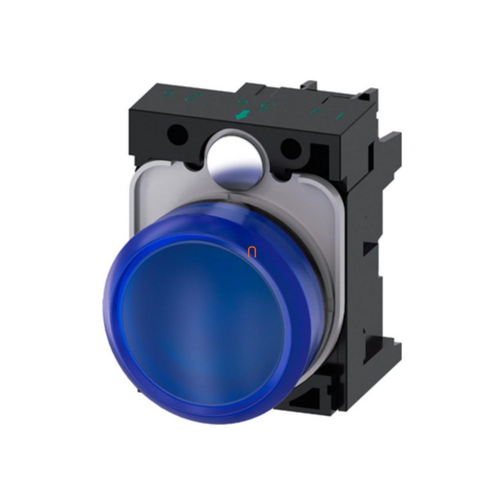 Siemens 3SU1102-6AA50-1AA0 semafor complet, albastru, 24VAC/DC, cu șuruburi Sirius