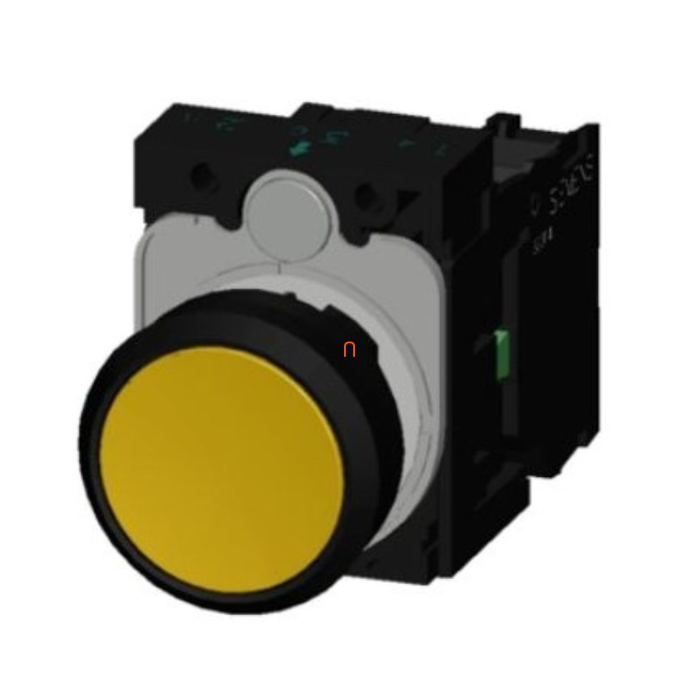 Siemens 3SU1100-0AB30-1BA0 buton complet, galben, 1NO, cu șurub Sirius