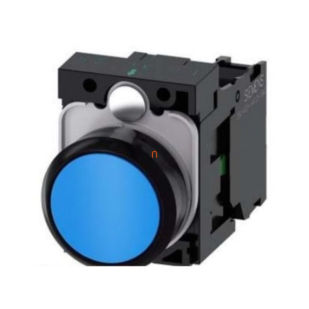 Siemens 3SU1100-0AB50-1BA0 buton complet, albastru, 1NO, cu șurub Sirius