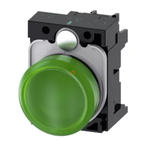   Siemens 3SU1106-6AA40-1AA0 semafor complet, verde, 230 V c.a., cu prindere prin șuruburi Sirius
