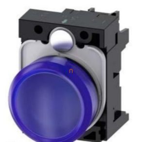   Siemens 3SU1106-6AA50-1AA0 lampă de semnalizare completă, albastră, 230 V c.a., cu filet Sirius