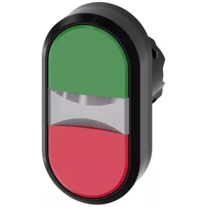   Buton luminos cu două capete Siemens 3SU1001-3AB42-0AA0, verde/roșu Sirius