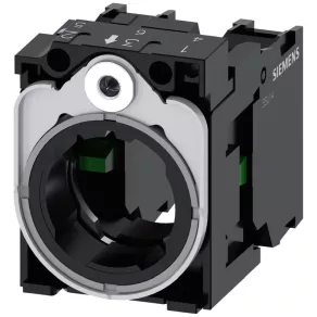   Cadru de fixare Siemens 3SU1550-1AA10-1NA0 (metal), cu contact 1NO+1NC, cu prindere prin șuruburi Sirius