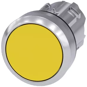   Cap de buton Siemens 3SU1050-0AA30-0AA0, galben, cu zăvor, metalic Sirius