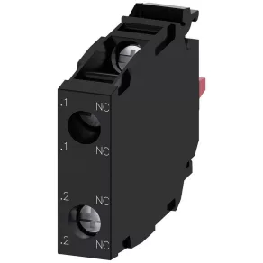   Siemens 3SU1400-1AA10-1PA0  element de contact, 2NC, pentru panou frontal, contact placat cu aur, cu prindere prin șuruburi Sirius