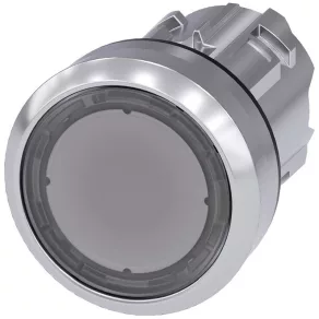   Cap de buton luminos Siemens 3SU1051-0AB70-0AA0, transparent, metalic Sirius