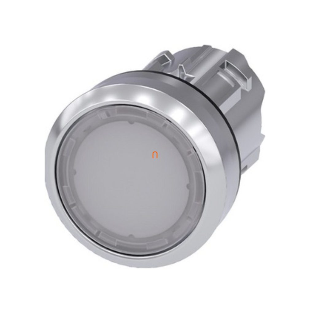 Siemens 3SU1051-0AA60-0AA0 buton iluminat, alb, blocat, metal Sirius
