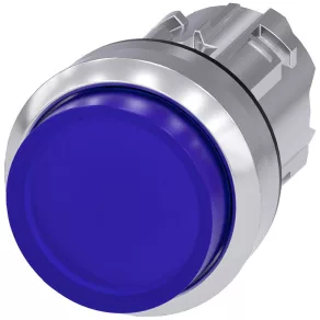   Cap de buton Siemens 3SU1051-0BB50-0AA0, proeminent, albastru, metalic Sirius