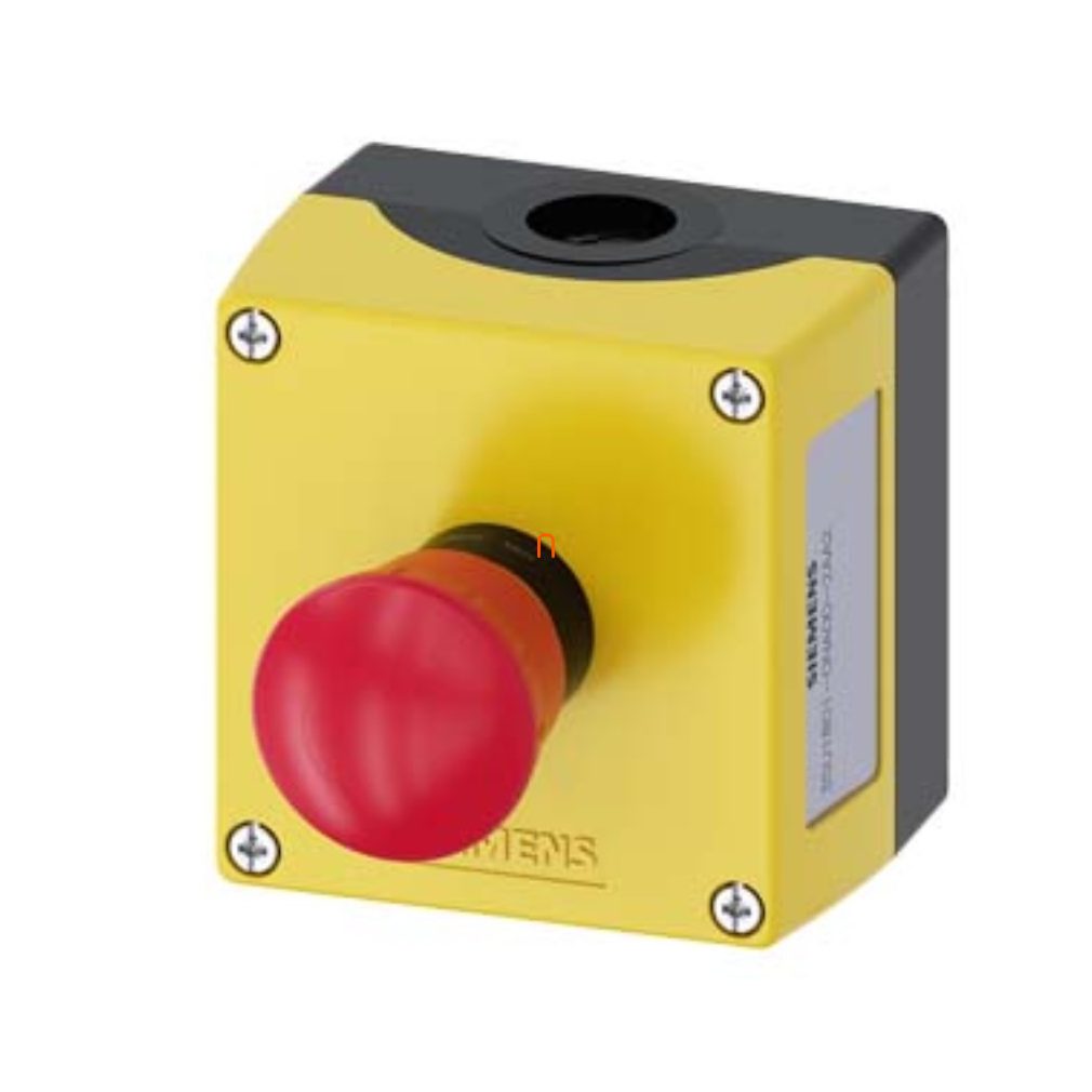 Siemens 3SU1801-0NA00-2AA2 buton de alarmă în carcasă, 1NC, cu blocare prin rotire Sirius