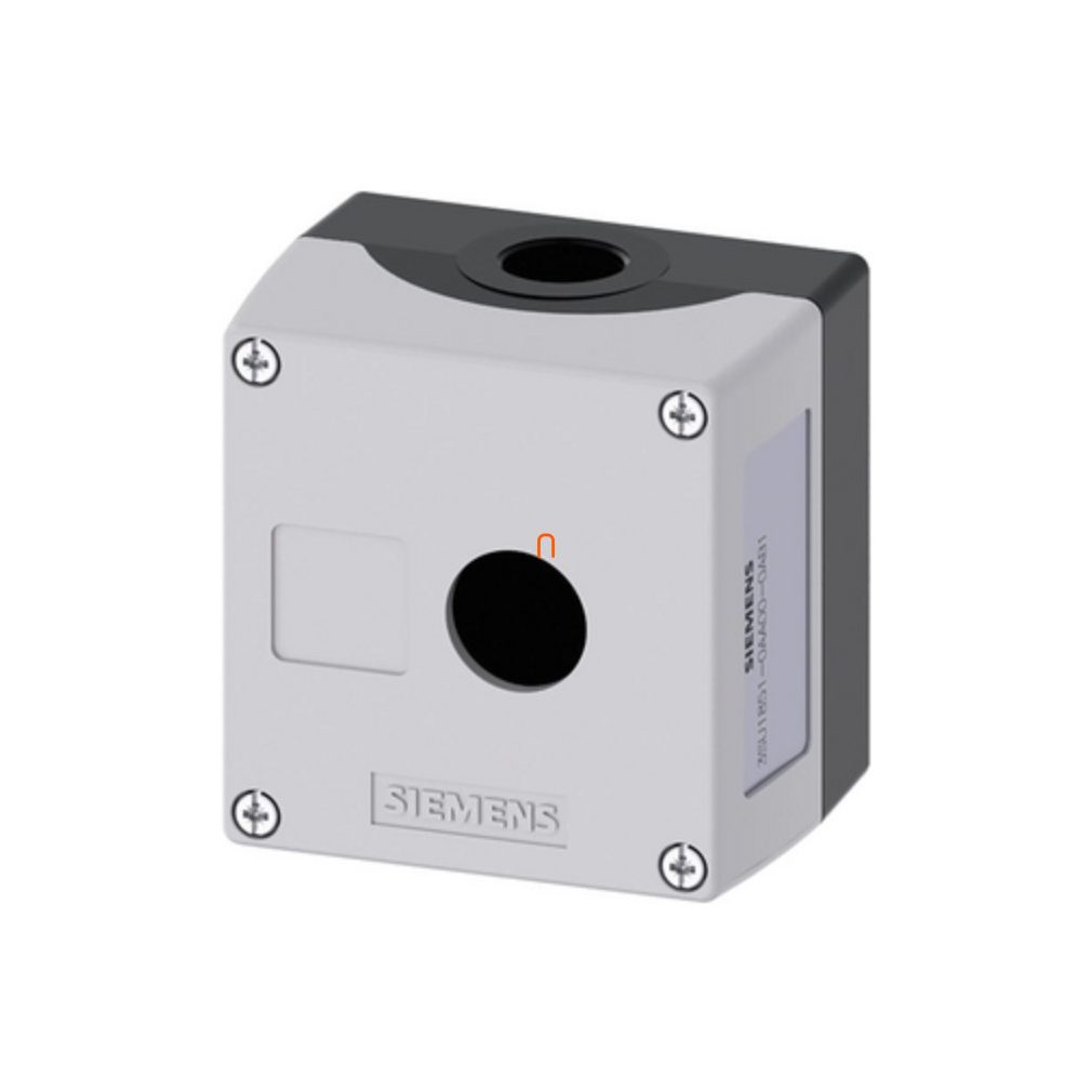 Siemens 3SU1851-0AA00-0AB1 buton cu carcasă, metal, 1 orificiu, gri Sirius