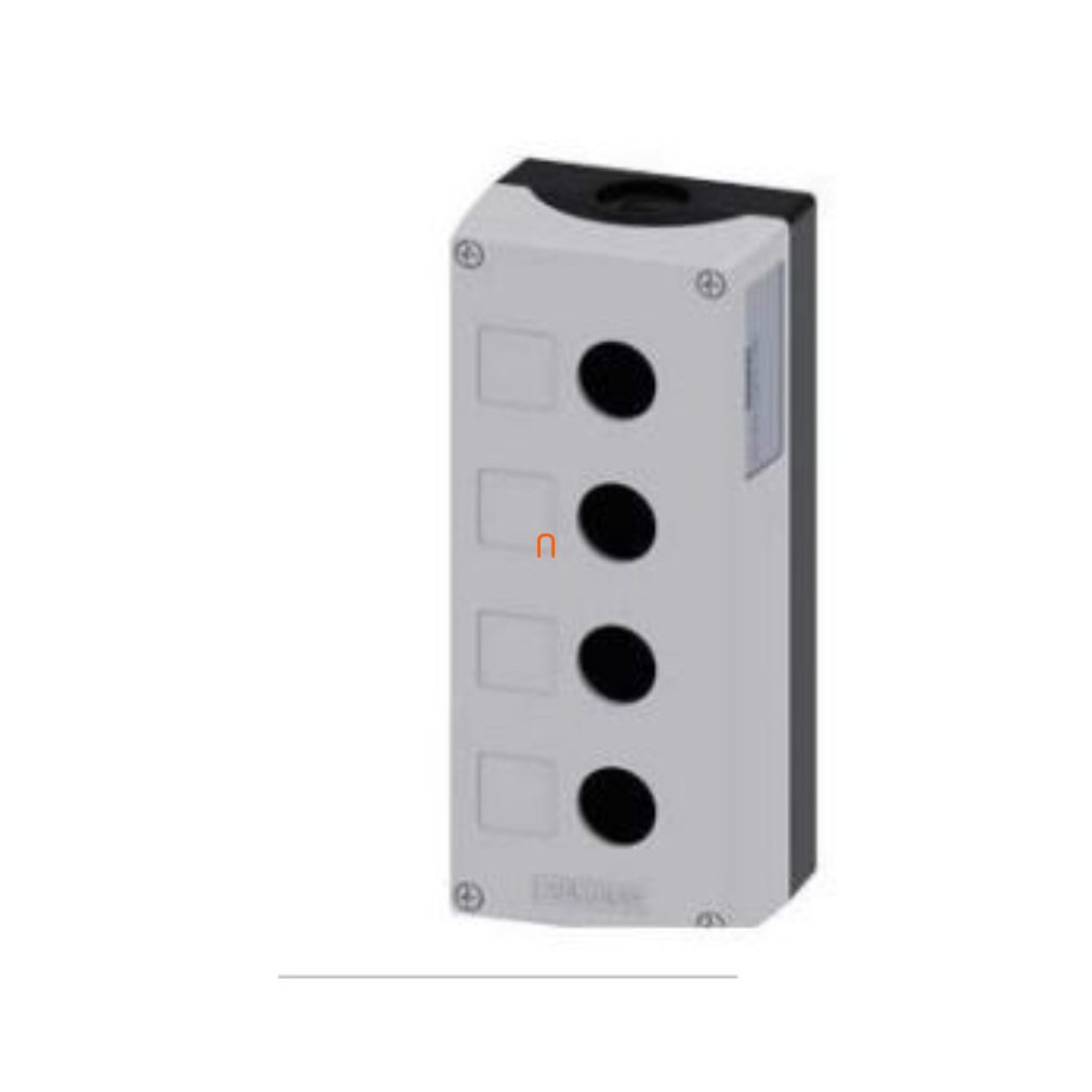 Siemens 3SU1804-0AA00-0AB1 buton cu carcasă, plastic, 4 găuri, gri Sirius