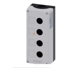   Carcasă buton Siemens 3SU1804-0AA00-0AB1, din plastic, cu 4 orificii, gri Sirius