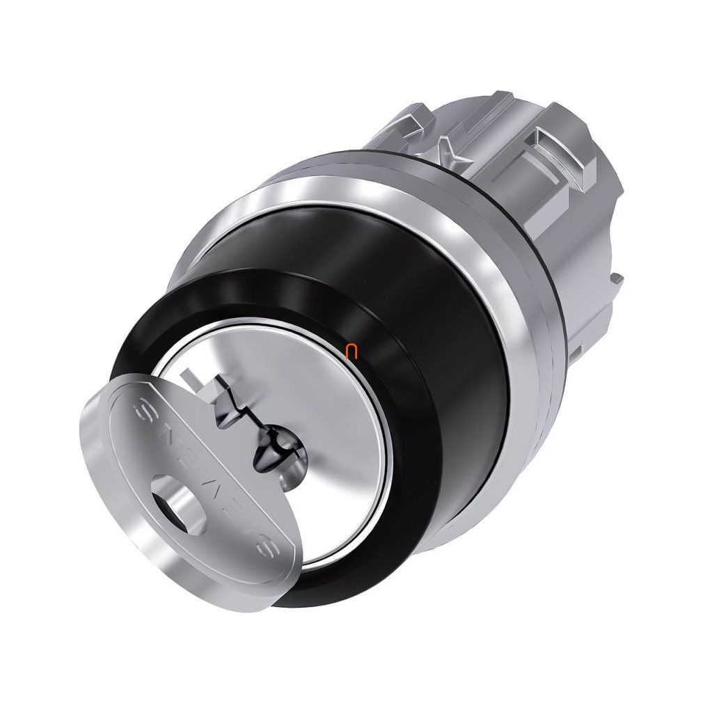 Siemens 3SU1050-4BC01-0AA0 comutator cu cheie, 2 poziții, cu revenire, RONIS SB30, cheie detașabilă în poziția O, metal Sirius