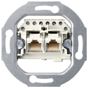 Priză Schneider Merten 2xRJ45, pentru telefon 465702