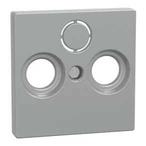   Capac pentru conector de antenă MERTEN, cu 3 ieșiri, fără inscripție, System-M, aluminiu 29756