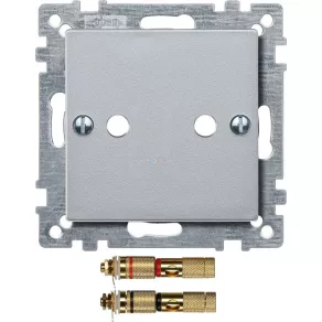   Schneider Merten Capac, pentru conectori de difuzoare „high-end”, System-M, aluminiu 469360