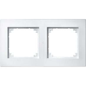 Cadru dublu Schneider Merten M-Plan, alb mat 486219