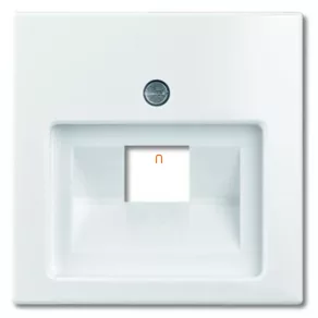   Basic55 1803-94-507 Placă de acoperire 1xRJ45 Cat6 UTP, alb zăpadă 2CKA00175300096 ABB