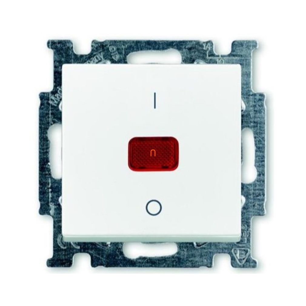 Basic55 1020/2 UCK-94-507 Comutator bipolar (102) fără cadru cu indicator luminos, alb 2CKA00102000089 ABB