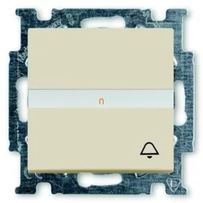   Basic55 2026 UCN/KL-92-507 Buton sonerie unipolar (N101 CSJ) fără ramă etichetabilă, crem 2CKA001413A1087 ABB