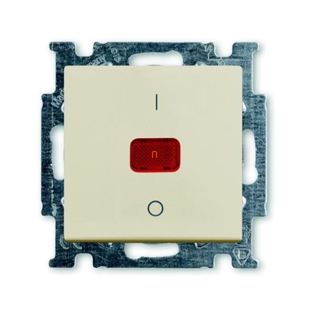 Basic55 1020/2 UCK-92-507 Comutator bipolar (102) fără cadru cu indicator luminos, crem 2CKA001020A0090 ABB