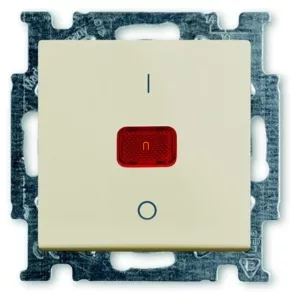   Basic55 1020/2 UCK-92-507 Întrerupător bipolar (102) fără cadru indicator luminos, crem 2CKA001020A0090 ABB