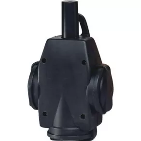 Dop triplu din cauciuc, negru, ABL 1473-190 IP20