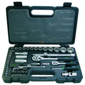   Set de chei tubulare HAUPA 110678. 53 de piese de 1/2 și 1/4 inch