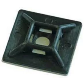   Bază pentru coliere de cablu Haupa 28x28 /4,8 negru, cu șurub, autoadezivă 2