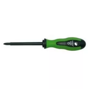   HAUPA 101552 Șurubelniță cu caneluri încrucișate, cu mâner din două componente, PZ2, 100 mm