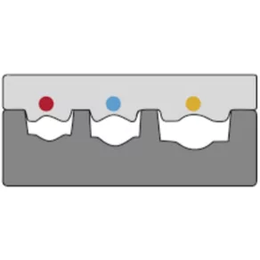 HAUPA 210761/E garnitură presată 0,5-6 mm² (ovală)
