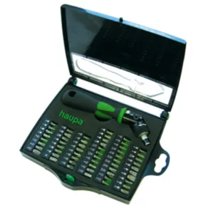  HAUPA 104006 Set de șurubelnițe cu cap rotativ Flex, 58 de piese