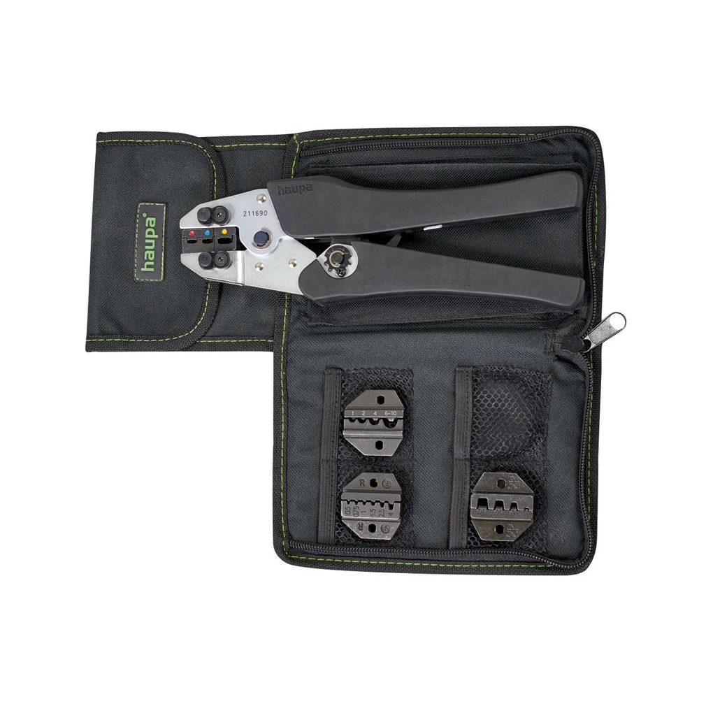 Set de clești Haupa X-Crimp (conține: 211690 clește, + 210763/E, 210764