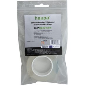   Bandă adezivă acrilică dublu adezivă Haupa, transparentă HUPtapeDouble 19 mm x 1,5