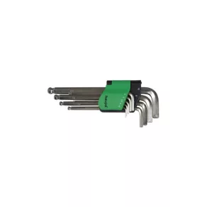  HAUPA 100927 Set de chei Allen cu cap sferic, 9 piese (1,5-10 mm)