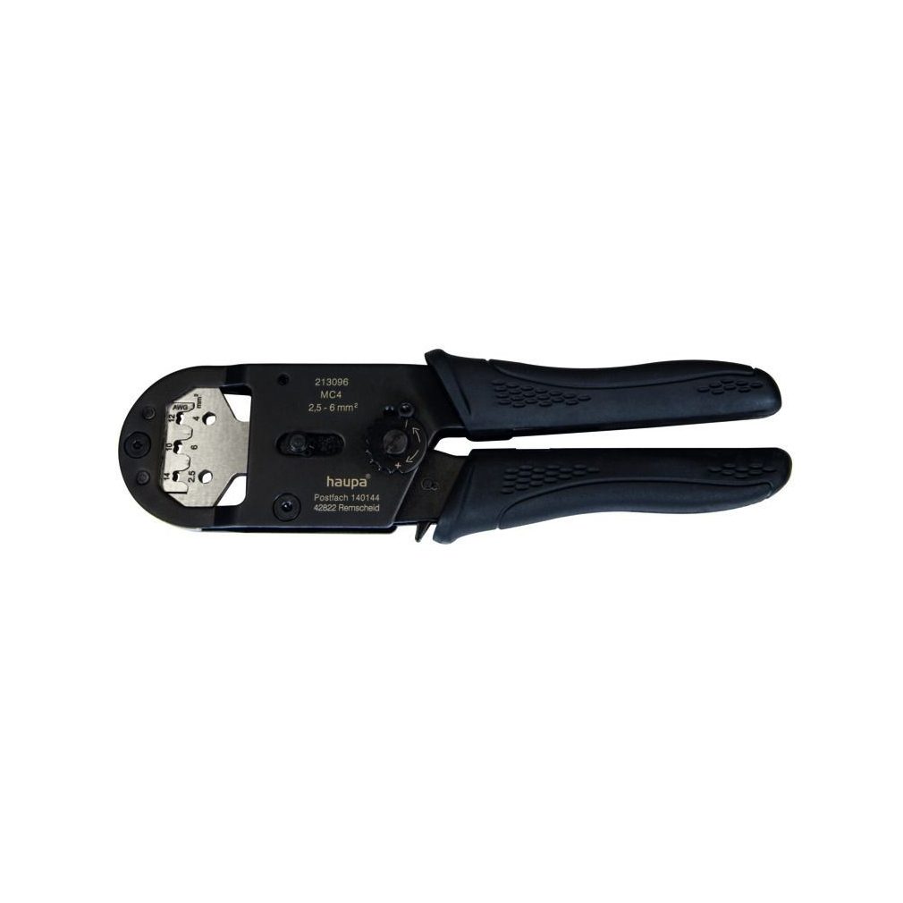 Haupa clește de presare HUPcompact HC05 pentru sistem fotovoltaic MC4 2,5-6 mm2