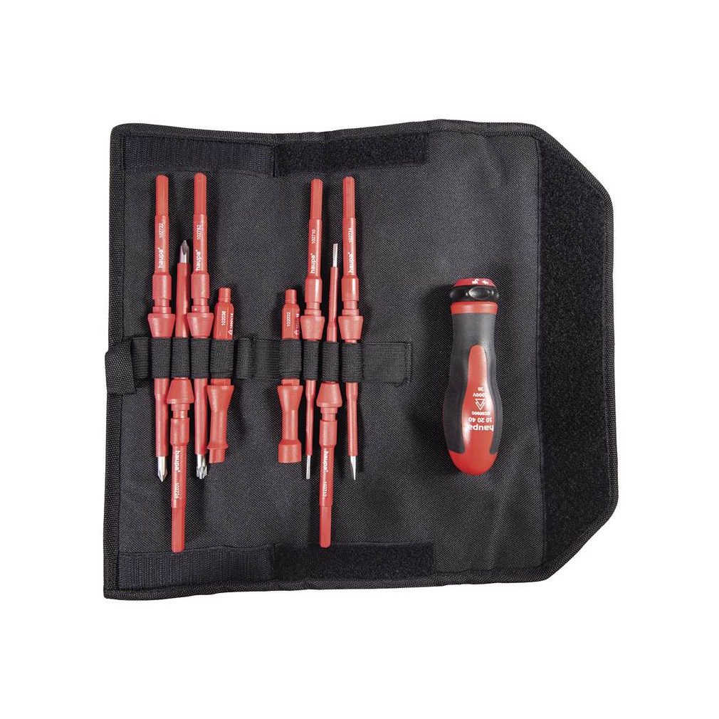 Set de șurubelnițe Haupa cu inserții interschimbabile, 10 bucăți, 1000 V PH 102000-1