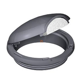 OBO SH80 7011 Capac de fixare, gri oțel 7408020