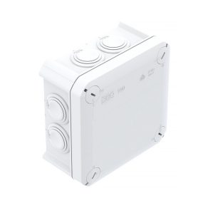   Cutie de joncțiune pentru cabluri Obo cu orificii de intrare, alb zăpadă 114x114x57 2007525