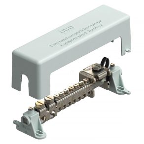   Bară de legare echipotențială Obo (EPH), gri 217 mm 5015650