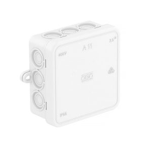   Cutie de joncțiune pentru cabluri Obo, alb ca zăpada 85x85x40 2000180